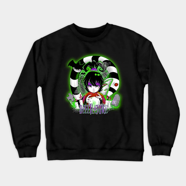 Beetlejuice! Crewneck Sweatshirt by PsychoDelicia